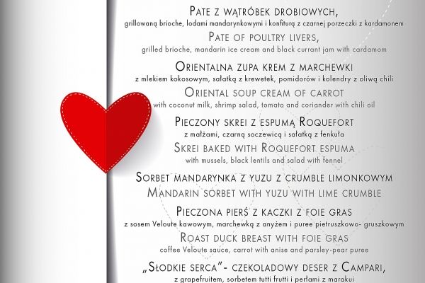 Miłosne menu na Walentynki w N31!